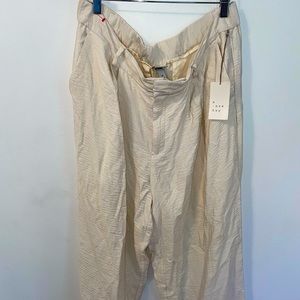 Size 14 pants new with tags super soft material full length pants wide leg